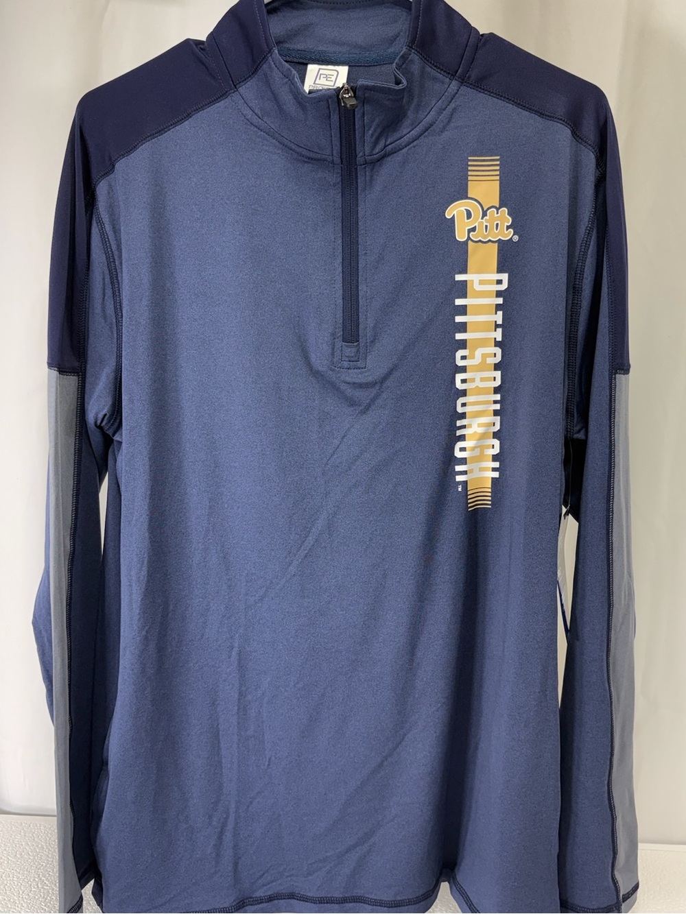 Knights Apparel Navy & Gold Pitt Pittsburgh Quarter-Zip Pullover 1787